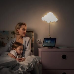 Cloud Light - Floating Cloud Wall Lamps for Nursery & Kids' Bedrooms | Battery-operated Hanging Night Lights