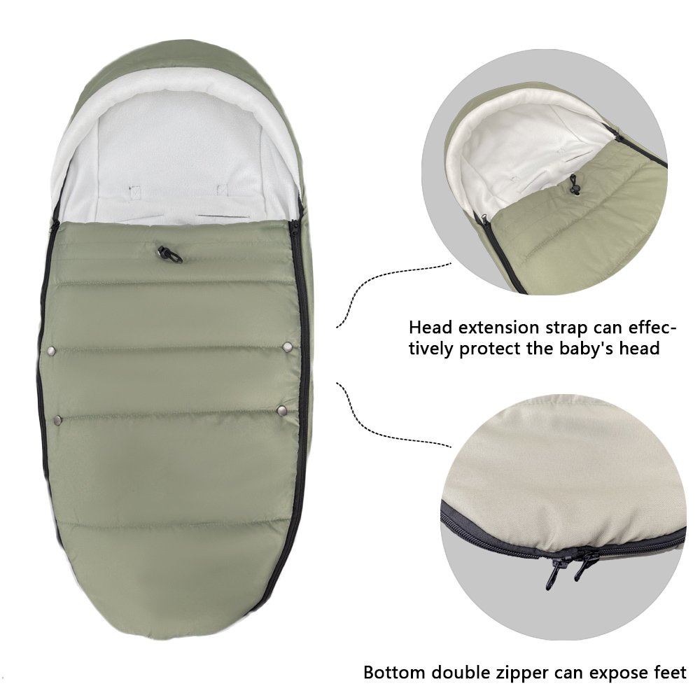 Universal Pushchairs Footmuff Compatible with Babyzen YOYO, YOYO2 Warm Waterproof Sock Baby Stroller Accessories - Image 2