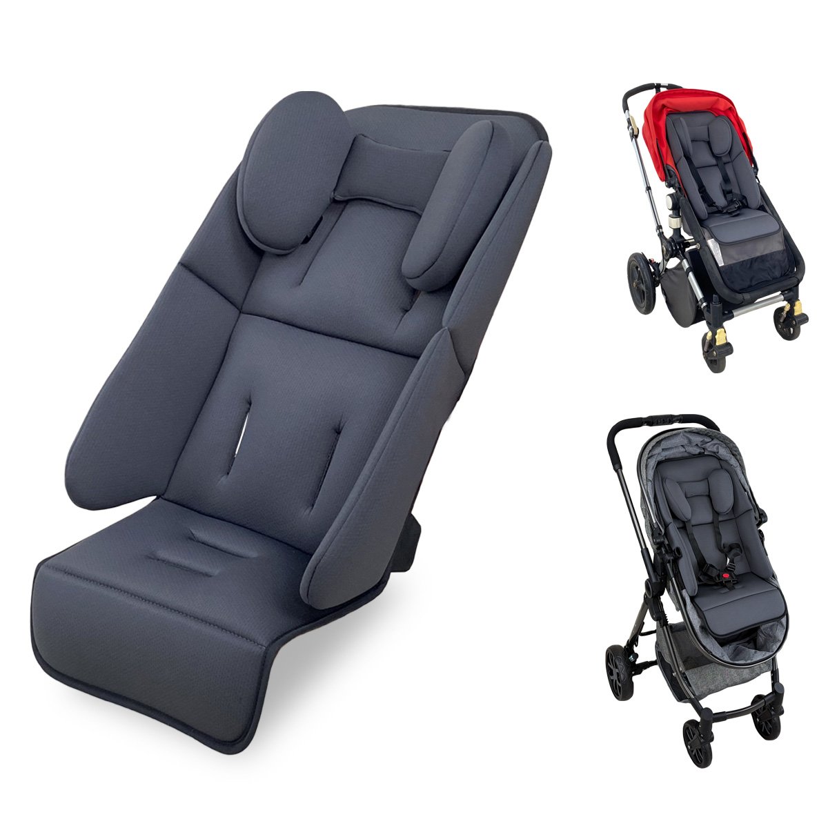 Universal Baby Stroller Seat Cushion Compatible with Uppababy Vista V2, V3 Cruz V2 2 in 1 Newborn to Toddler Comfort Insert - Image 4